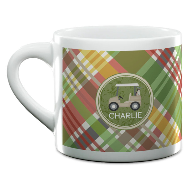 Golfer's Plaid Espresso Cup - 6oz (Double Shot) (MAIN)