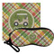 Golfer's Plaid Eyeglass Case & Cloth (Personalized)