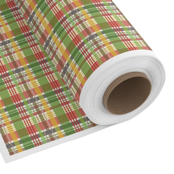 Custom Golfer's Plaid Fabric by the Yard - Spun Polyester Poplin