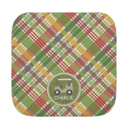 Golfer's Plaid Face Towel (Personalized)