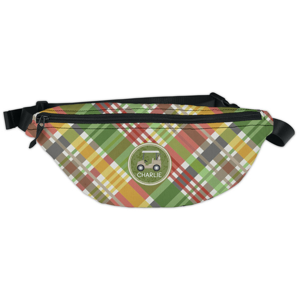 Custom Golfer's Plaid Fanny Pack - Classic Style (Personalized)