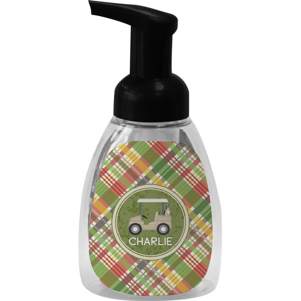 Golfer's Plaid Foam Soap Bottle