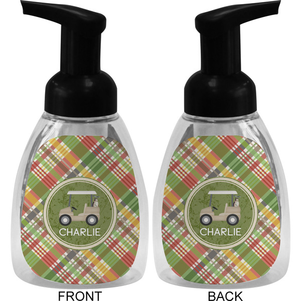 Golfer's Plaid Foam Soap Bottle (Front & Back)