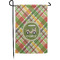 Golfer's Plaid Small Garden Flag - Single Sided w/ Name or Text