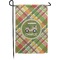 Golfer's Plaid Small Garden Flag - Double Sided w/ Name or Text