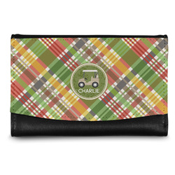 Golfer's Plaid Genuine Leather Women's Wallet - Small (Personalized)