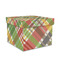 Golfer's Plaid Gift Boxes with Lid - Canvas Wrapped - Medium - Front/Main