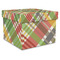 Golfer's Plaid Gift Boxes with Lid - Canvas Wrapped - X-Large - Front/Main