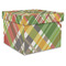 Golfer's Plaid Gift Boxes with Lid - Canvas Wrapped - XX-Large - Front/Main