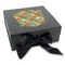Golfer's Plaid Gift Boxes with Magnetic Lid - Black - Front (angle)