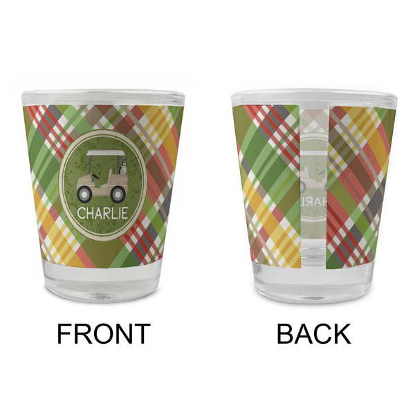 Golfer's Plaid Glass Shot Glass - Standard - APPROVAL