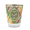 Golfer's Plaid Glass Shot Glass - 1.5 oz - with Gold Rim - Single (Personalized)