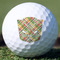 Golfer's Plaid Golf Ball - Branded - Front
