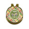 Golfer's Plaid Golf Ball Marker - Hat Clip - Gold