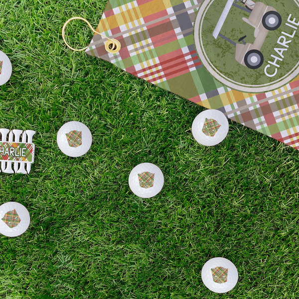 Golfer's Plaid Golf Balls - Generic - Set of 12 - LIFESTYLE