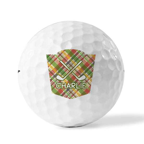 Golfer's Plaid Golf Balls - Titleist - Set of 3 - FRONT