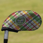 Golfer's Plaid Golf Club Iron Cover (Personalized)