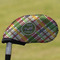 Golfer's Plaid Golf Club Cover - Front