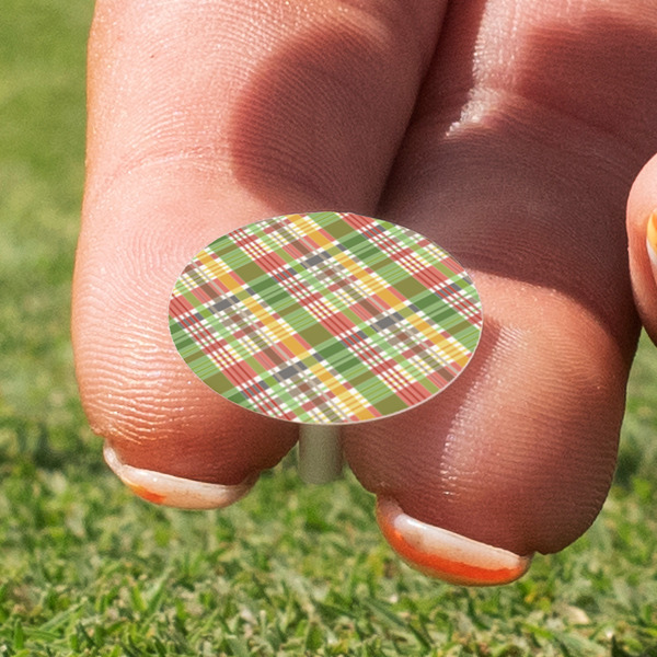 Golfer's Plaid Golf Tees & Ball Markers Set - Marker
