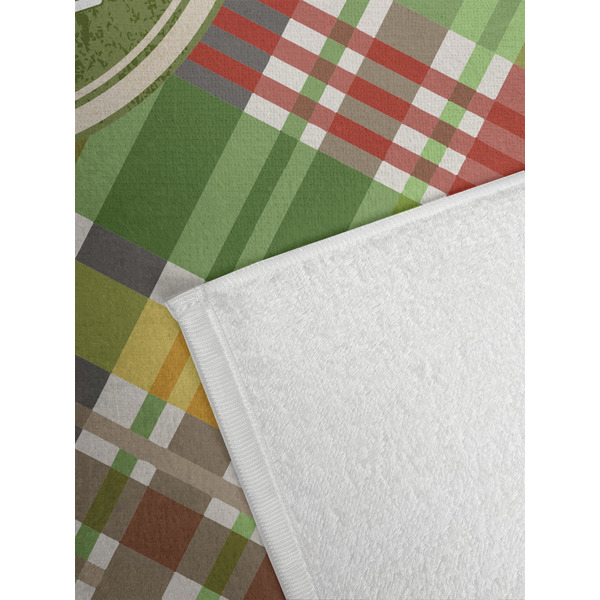 Golfer's Plaid Golf Towel - Detail