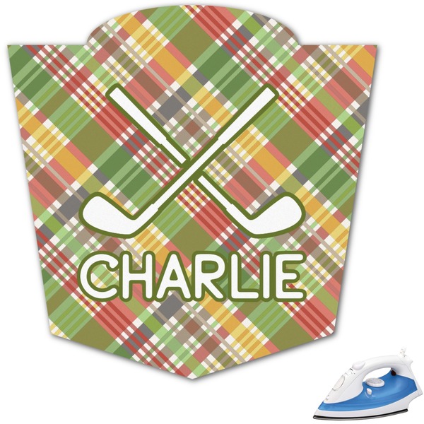 Custom Golfer's Plaid Graphic Iron On Transfer (Personalized)