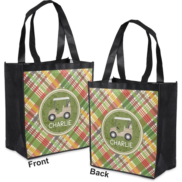 Golfer's Plaid Grocery Bag - Apvl