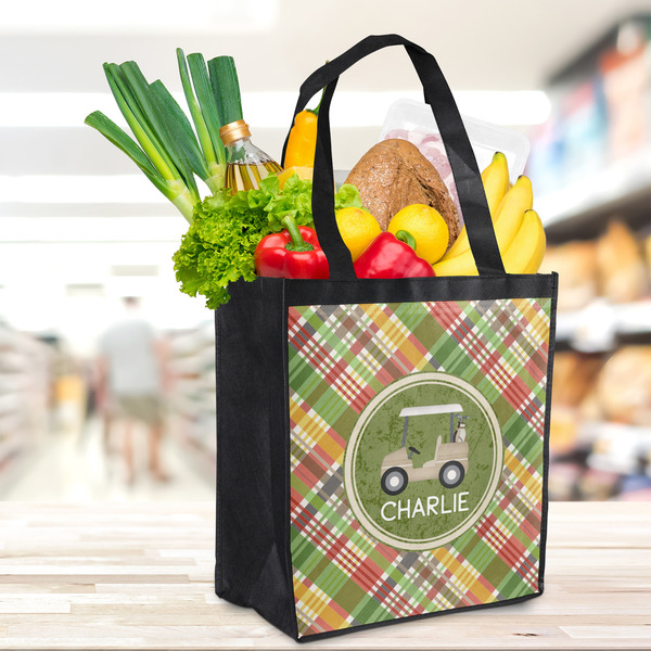 Golfer's Plaid Grocery Bag - LIFESTYLE