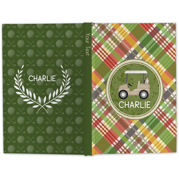 Golfer's Plaid Hard Cover Journal - Apvl