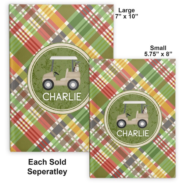 Golfer's Plaid Hard Cover Journal - Compare