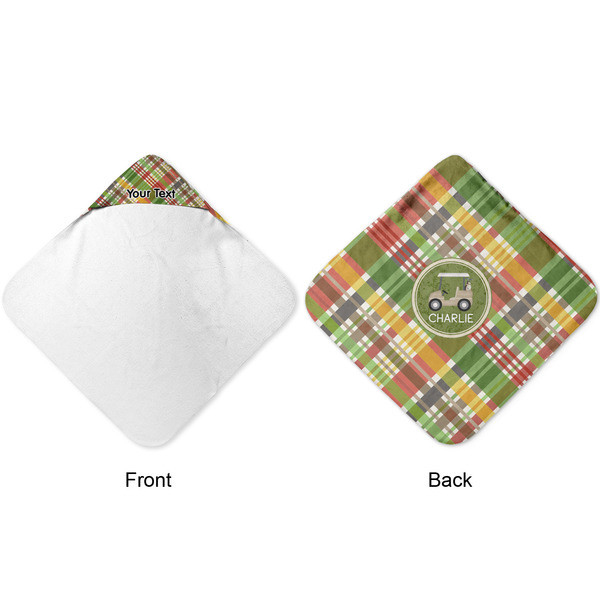 Golfer's Plaid Hooded Baby Towel- Approval