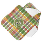 Golfer's Plaid Hooded Baby Towel (Personalized)