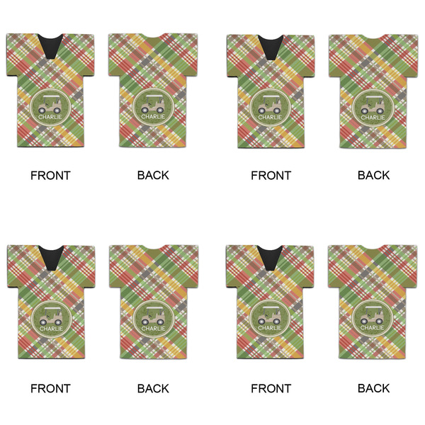 Golfer's Plaid Jersey Bottle Cooler - Set of 4 - APPROVAL
