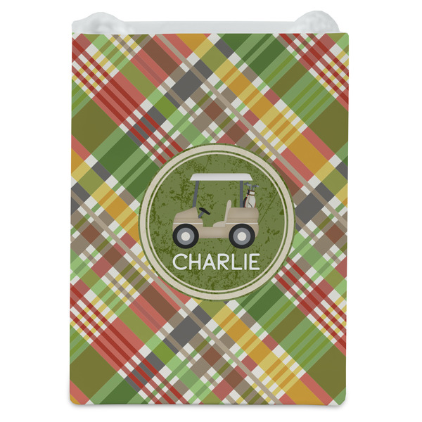 Golfer's Plaid Jewelry Gift Bag - Gloss - Front