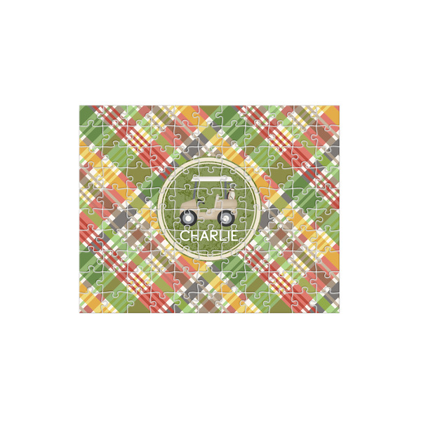 Custom Golfer's Plaid 110 pc Jigsaw Puzzle (Personalized)