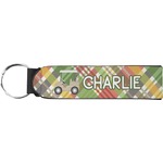 Golfer's Plaid Neoprene Keychain Fob (Personalized)