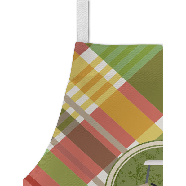 Golfer's Plaid Kid's Aprons - Detail