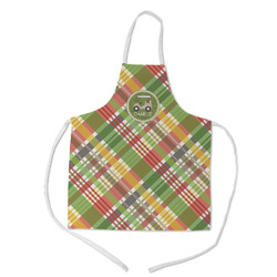 Golfer's Plaid Kid's Apron w/ Name or Text