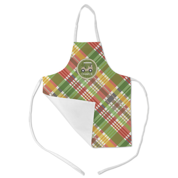 Golfer's Plaid Kid's Aprons - Medium - Main (med/lrg)