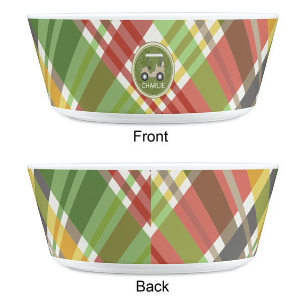 Golfer's Plaid Kids Bowls - APPROVAL