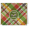 Golfer's Plaid Kitchen Towel - Poly Cotton w/ Name or Text