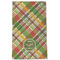 Golfer's Plaid Kitchen Towel - Poly Cotton - Full Front