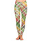 Golfer's Plaid Ladies Leggings - Extra Small (Personalized)