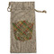 Golfer's Plaid Large Burlap Gift Bag - Front (Personalized)