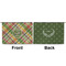Golfer's Plaid Large Zipper Pouch Approval (Front and Back)