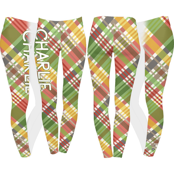 Golfer's Plaid Leggings Turn Around - Apvl