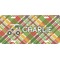 Golfer's Plaid Front License Plate (Personalized)