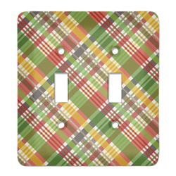 Golfer's Plaid Light Switch Cover (2 Toggle Plate)