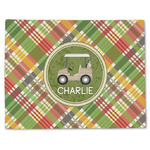 Golfer's Plaid Single-Sided Linen Placemat - Single w/ Name or Text