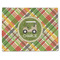 Golfer's Plaid Single-Sided Linen Placemat - Single w/ Name or Text