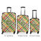 Golfer's Plaid Luggage Bags all sizes - With Handle